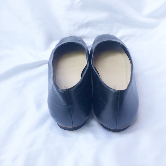 EVERLANE | THE 90s ITALIAN LEATHER SQUARE TOE FLATS LOAFERS SIZE 8.5 - Picture 7 of 10
